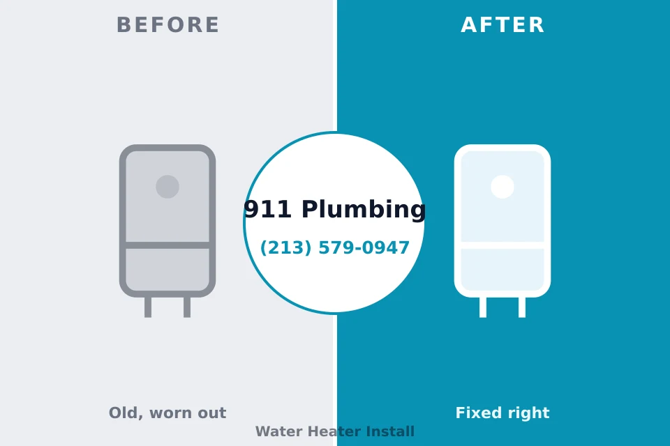 Before and after: plumbing repair Lake Lure, NC